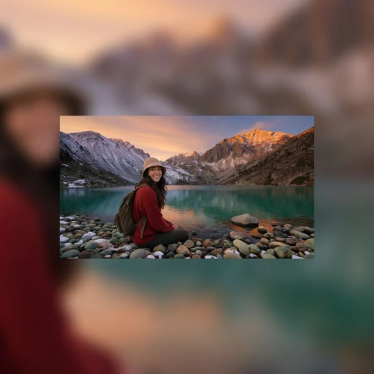 Finished blurred frame image ready to download as PNG JPG or WebP